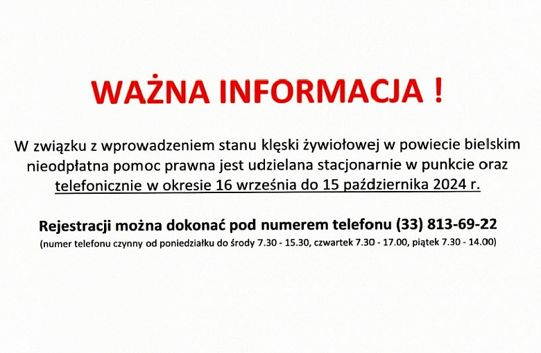 Nieodpłatna pomoc prawna