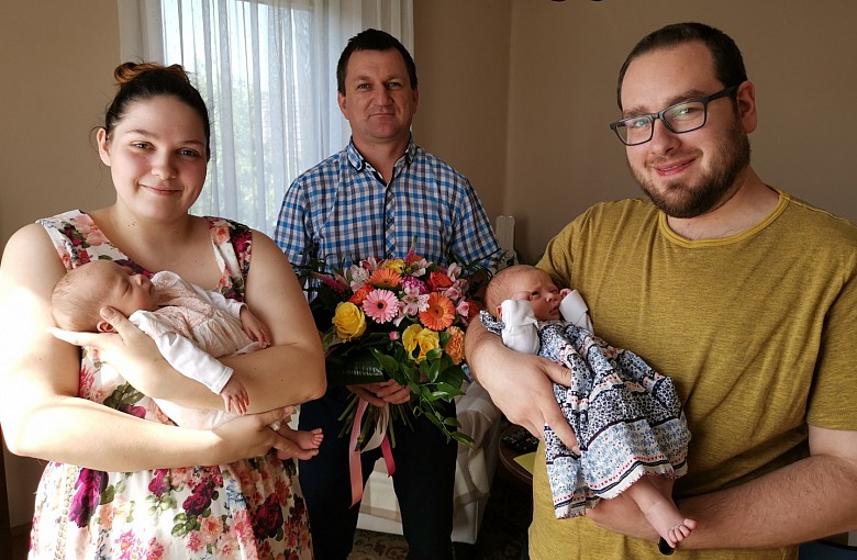 Pierwsze bliźniaczki w Gminie Porąbka urodzone w 2019 roku